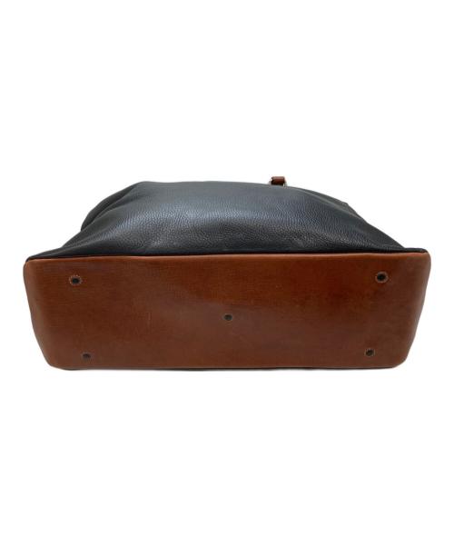 Daniel&Bob（ダニエル＆ボブ）Daniel&Bob (ダニエル＆ボブ) TOMORROW LAND (トゥモローランド) オールレザートートバッグ ブラックの古着・服飾アイテム