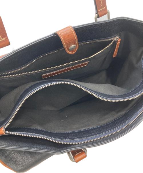 Daniel&Bob（ダニエル＆ボブ）Daniel&Bob (ダニエル＆ボブ) TOMORROW LAND (トゥモローランド) オールレザートートバッグ ブラックの古着・服飾アイテム