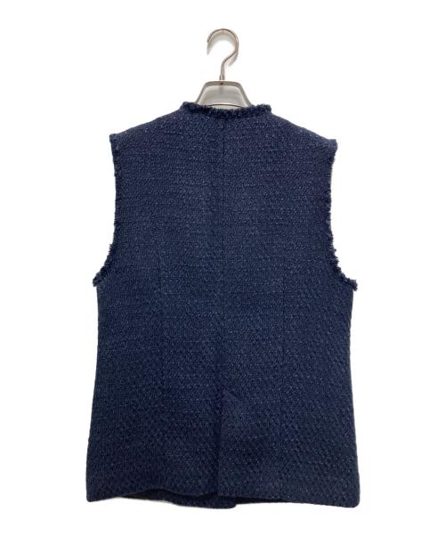 STATE OF MIND（ステートオブマインド）STATE OF MIND (ステートオブマインド) tweed vest ネイビー サイズ:Sの古着・服飾アイテム