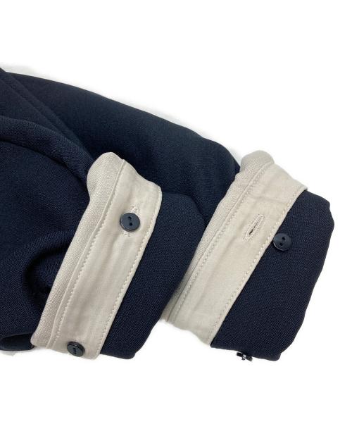 SHIPS any（シップスエニィ）SHIPS any (シップスエニィ) ダブルクロス Aライン シャツワンピース ネイビー サイズ:FREEの古着・服飾アイテム