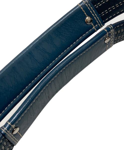 COACH（コーチ）COACH (コーチ) シグネチャーワンショルダーバッグ ブルーの古着・服飾アイテム