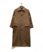 LOEFFロエフ）の古着「フェルト ステンカラーコート」｜ブラウン