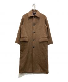 LOEFF（ロエフ）の古着「フェルト ステンカラーコート」｜ブラウン
