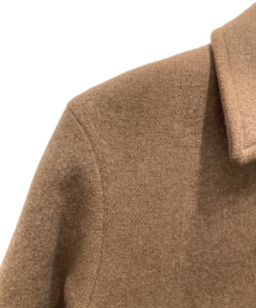 LOEFF（ロエフ）LOEFF (ロエフ) フェルト ステンカラーコート ブラウンの古着・服飾アイテム