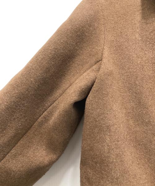 LOEFF（ロエフ）LOEFF (ロエフ) フェルト ステンカラーコート ブラウンの古着・服飾アイテム