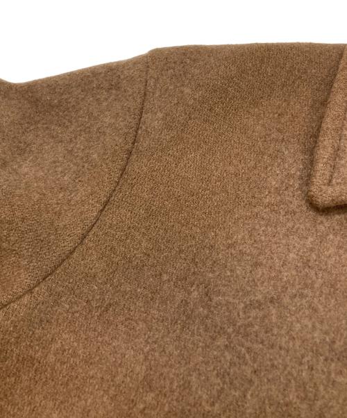 LOEFF（ロエフ）LOEFF (ロエフ) フェルト ステンカラーコート ブラウンの古着・服飾アイテム