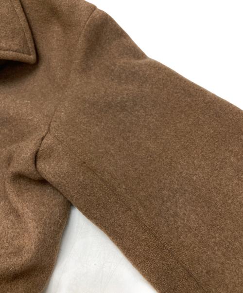 LOEFF（ロエフ）LOEFF (ロエフ) フェルト ステンカラーコート ブラウンの古着・服飾アイテム