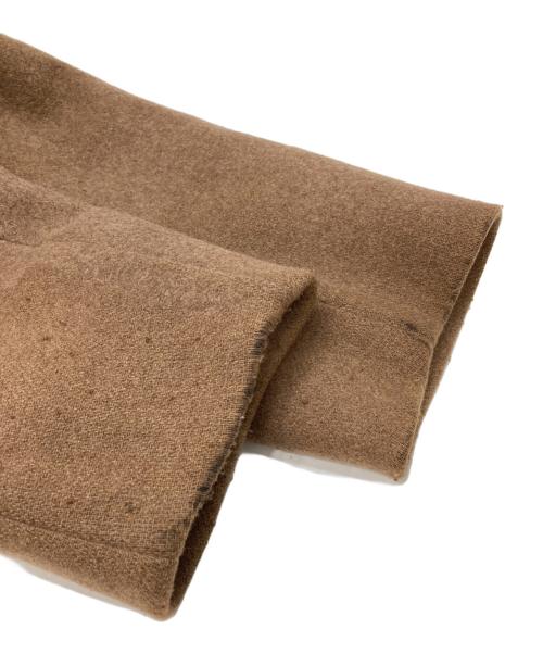 LOEFF（ロエフ）LOEFF (ロエフ) フェルト ステンカラーコート ブラウンの古着・服飾アイテム