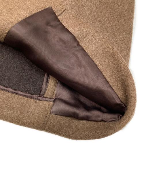 LOEFF（ロエフ）LOEFF (ロエフ) フェルト ステンカラーコート ブラウンの古着・服飾アイテム