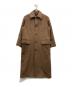 LOEFF（ロエフ）の古着「フェルト ステンカラーコート」｜ブラウン