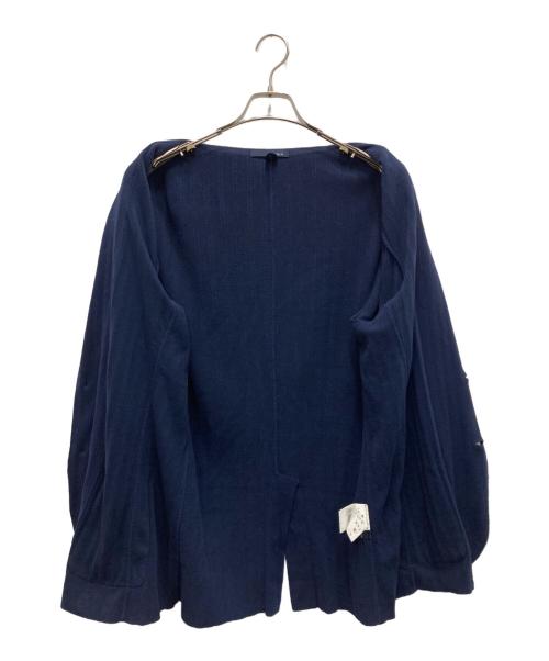 LARDINI（ラルディーニ）LARDINI (ラルディーニ) コットンミラノリブニットジャケット ネイビー サイズ:XLの古着・服飾アイテム