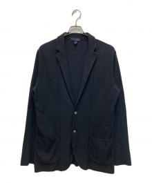 LARDINI（ラルディーニ）の古着「リブ編みコットンジャケット」｜ブラック