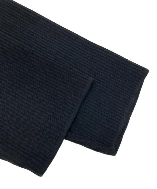 LARDINI（ラルディーニ）LARDINI (ラルディーニ) リブ編みコットンジャケット ブラック サイズ:Lの古着・服飾アイテム