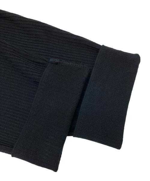 LARDINI（ラルディーニ）LARDINI (ラルディーニ) リブ編みコットンジャケット ブラック サイズ:Lの古着・服飾アイテム