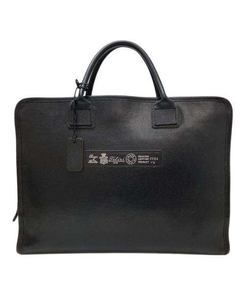 Felisi（フェリージ）Felisi (フェリージ) レザーブリーフケース ブラックの古着・服飾アイテム