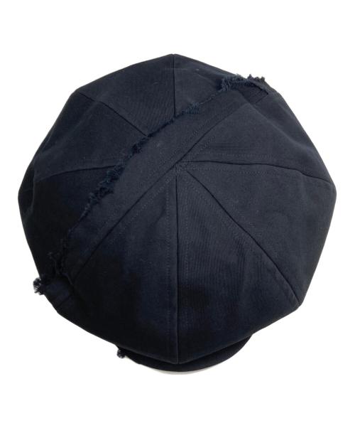 GROUND Y（グラウンドワイ）GROUND Y (グラウンドワイ) カットオフビッグキャスケット ブラックの古着・服飾アイテム