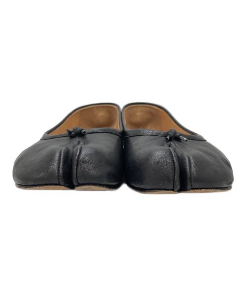 Maison Margiela 22（メゾンマルジェラ）Maison Margiela 22 (メゾンマルジェラ) タビバレリーナフラットシューズ ブラック サイズ:37の古着・服飾アイテム