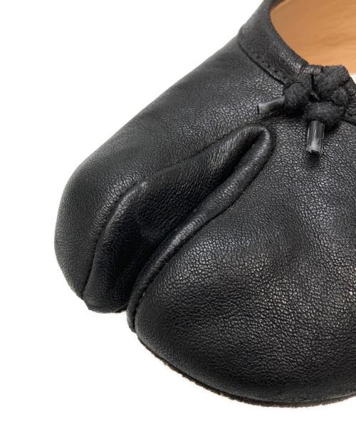 Maison Margiela 22（メゾンマルジェラ）Maison Margiela 22 (メゾンマルジェラ) タビバレリーナフラットシューズ ブラック サイズ:37の古着・服飾アイテム