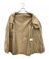 TOMORROW LAND (トゥモローランド) コットンポプリン ピークドラペルシングルブレステッド3Bジャケット ベージュ サイズ:48：7000円