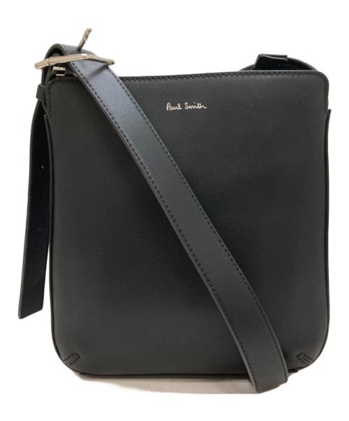 PAUL SMITH（ポールスミス）PAUL SMITH (ポールスミス) スクエアショルダーバッグ ブラックの古着・服飾アイテム