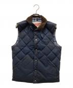ADDICT CLOTHESアディクト クローズ）の古着「オイルドコットン ダウンベスト」｜ネイビー