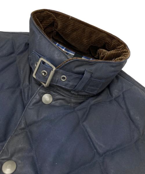 ADDICT CLOTHES（アディクト クローズ）ADDICT CLOTHES (アディクト クローズ) オイルドコットン ダウンベスト ネイビー サイズ:36の古着・服飾アイテム