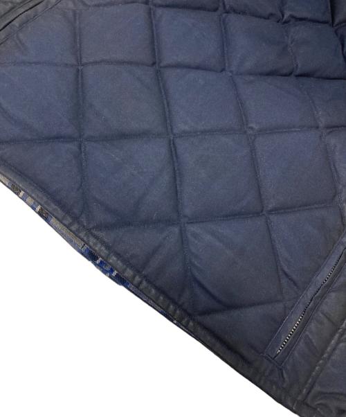 ADDICT CLOTHES（アディクト クローズ）ADDICT CLOTHES (アディクト クローズ) オイルドコットン ダウンベスト ネイビー サイズ:36の古着・服飾アイテム