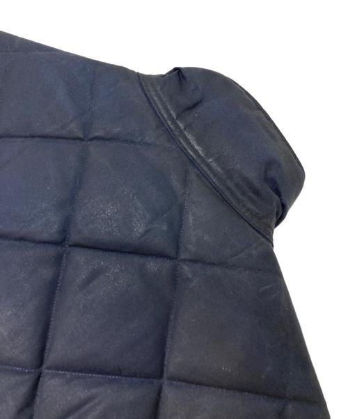 ADDICT CLOTHES（アディクト クローズ）ADDICT CLOTHES (アディクト クローズ) オイルドコットン ダウンベスト ネイビー サイズ:36の古着・服飾アイテム