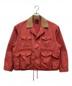 BEAMS PLUSビームスプラス）の古着「ヘビーオックスフォード フィッシュンティング ジャケット」｜レッド