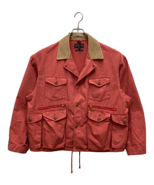 BEAMS PLUS（ビームスプラス）BEAMS PLUS (ビームスプラス) ヘビーオックスフォード フィッシュンティング ジャケット レッド サイズ:Lの古着・服飾アイテム