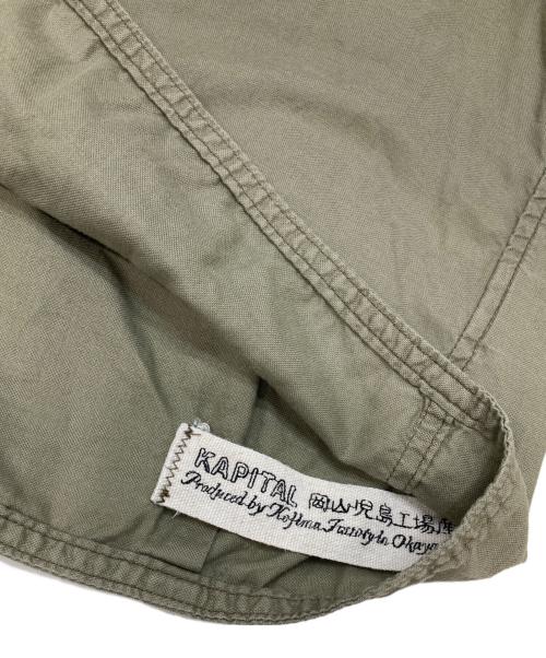 KAPITAL（キャピタル）KAPITAL (キャピタル) ノーカラーシャツ ベージュ サイズ:Sの古着・服飾アイテム