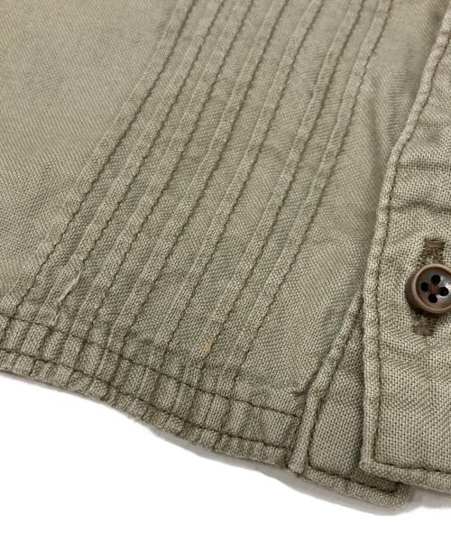 KAPITAL（キャピタル）KAPITAL (キャピタル) ノーカラーシャツ ベージュ サイズ:Sの古着・服飾アイテム