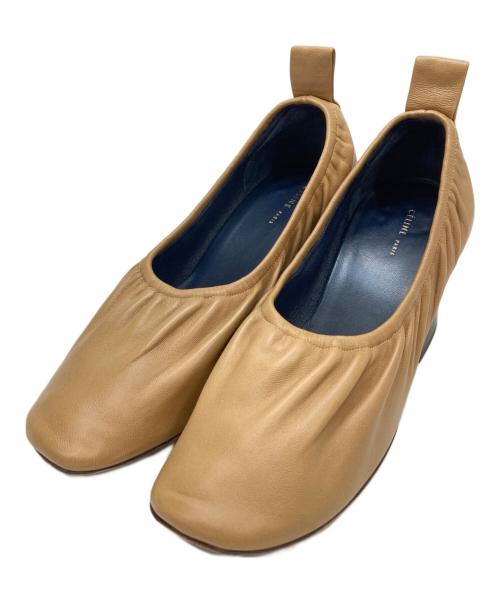 CELINE（セリーヌ）CELINE (セリーヌ) ヒールソフトバレリーナシューズ ベージュ サイズ:36.5の古着・服飾アイテム
