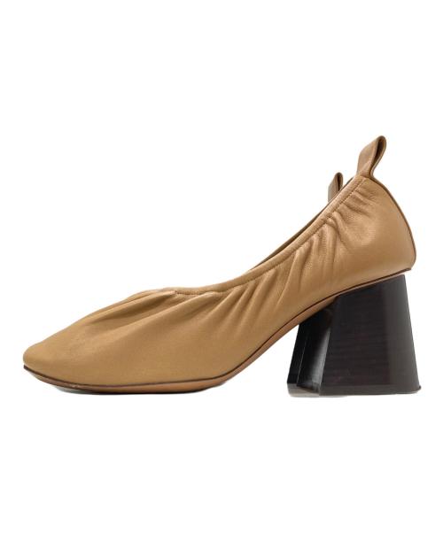 CELINE（セリーヌ）CELINE (セリーヌ) ヒールソフトバレリーナシューズ ベージュ サイズ:36.5の古着・服飾アイテム