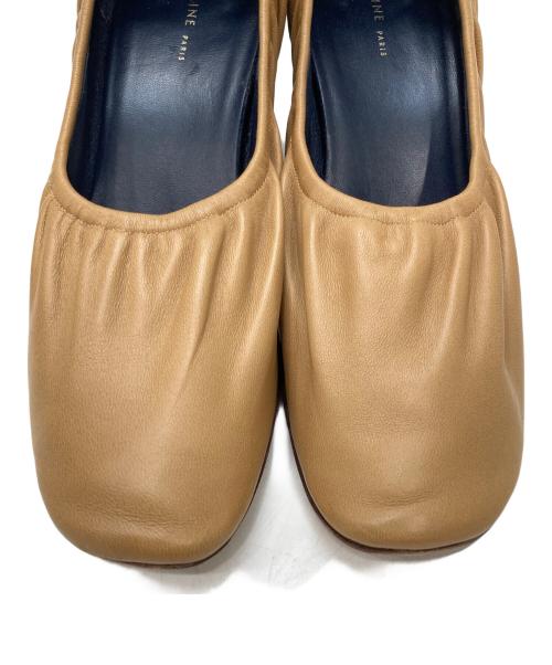 CELINE（セリーヌ）CELINE (セリーヌ) ヒールソフトバレリーナシューズ ベージュ サイズ:36.5の古着・服飾アイテム