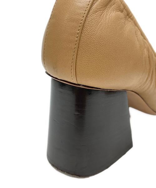 CELINE（セリーヌ）CELINE (セリーヌ) ヒールソフトバレリーナシューズ ベージュ サイズ:36.5の古着・服飾アイテム