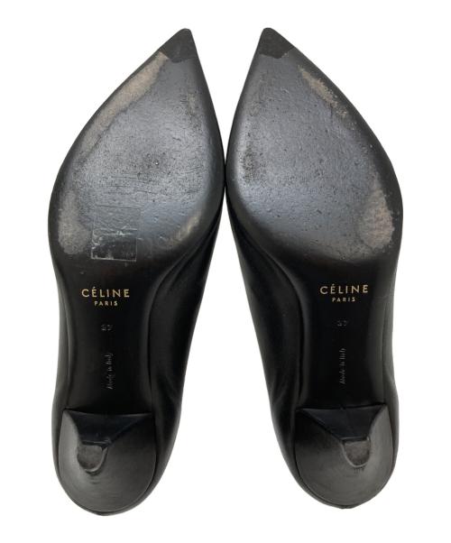 CELINE（セリーヌ）CELINE (セリーヌ) ポインテッドトゥバレエパンプス ブラック サイズ:37の古着・服飾アイテム