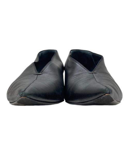 CELINE（セリーヌ）CELINE (セリーヌ) ポインテッドトゥバレエパンプス ブラック サイズ:37の古着・服飾アイテム