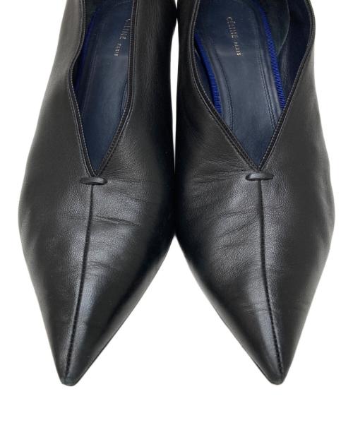 CELINE（セリーヌ）CELINE (セリーヌ) ポインテッドトゥバレエパンプス ブラック サイズ:37の古着・服飾アイテム