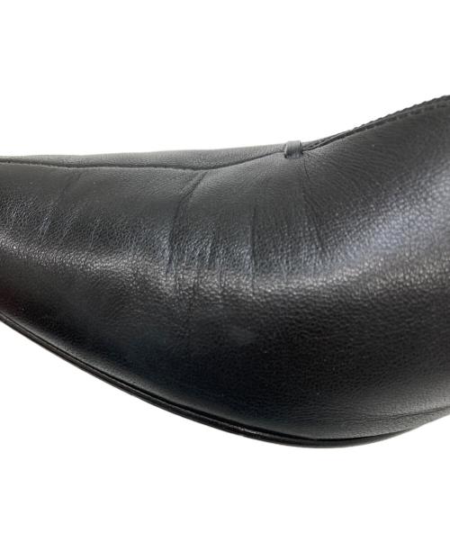 CELINE（セリーヌ）CELINE (セリーヌ) ポインテッドトゥバレエパンプス ブラック サイズ:37の古着・服飾アイテム