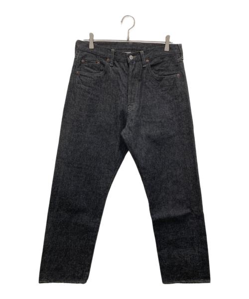 J.PRESS（ジェイプレス）J.PRESS (ジェイプレス) Black Washed Denim Pants インディゴブラック サイズ:32の古着・服飾アイテム