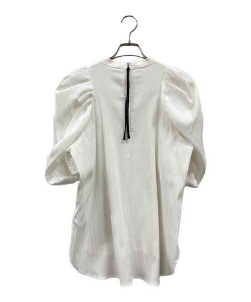 ELENDEEK（エレンディーク）ELENDEEK (エレンディーク) タックバルーンスリーブブラウス ホワイト サイズ:FREEの古着・服飾アイテム