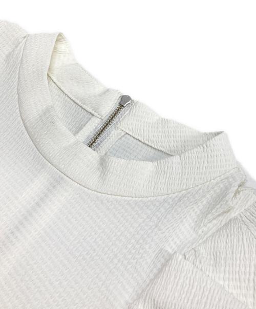 ELENDEEK（エレンディーク）ELENDEEK (エレンディーク) タックバルーンスリーブブラウス ホワイト サイズ:FREEの古着・服飾アイテム