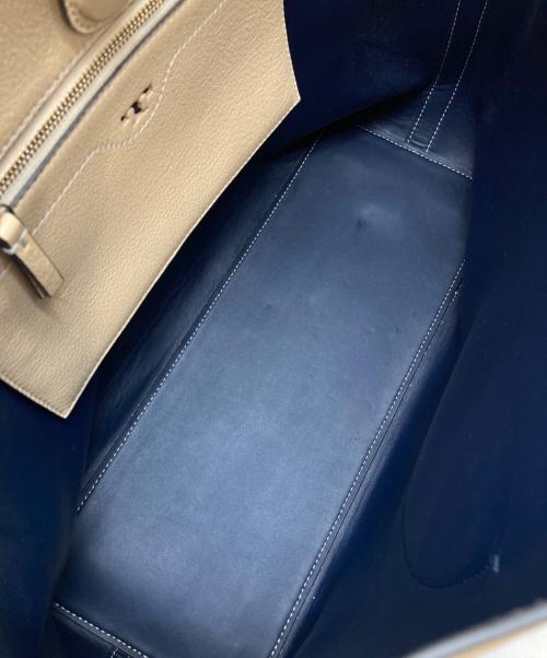 TORY BURCH（トリーバーチ）TORY BURCH (トリーバーチ) パンチングロゴトートバッグ ベージュの古着・服飾アイテム