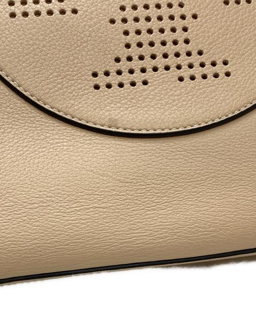 TORY BURCH（トリーバーチ）TORY BURCH (トリーバーチ) パンチングロゴトートバッグ ベージュの古着・服飾アイテム