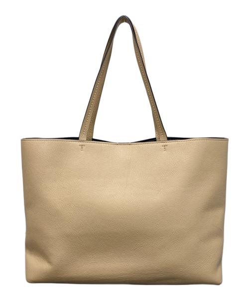 TORY BURCH（トリーバーチ）TORY BURCH (トリーバーチ) パンチングロゴトートバッグ ベージュの古着・服飾アイテム