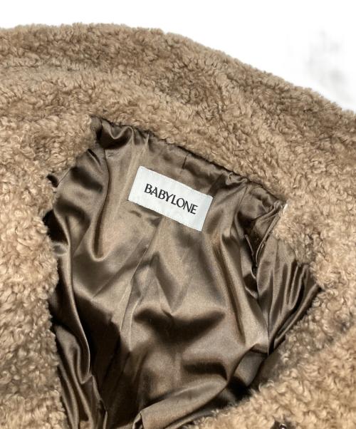 BABYLONE（バビロン）BABYLONE (バビロン) プードルミドルコート ブラウン サイズ:FREEの古着・服飾アイテム