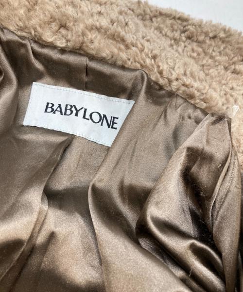 BABYLONE（バビロン）BABYLONE (バビロン) プードルミドルコート ブラウン サイズ:FREEの古着・服飾アイテム