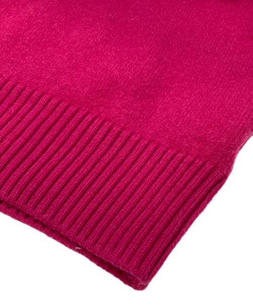 AMI Alexandre Mattiussi（アミアレクサンドルマテュッシ）AMI Alexandre Mattiussi (アミアレクサンドルマテュッシ) オーバーサイズ ハートロゴ クルーネックセーター ショッキングピンク サイズ:Lの古着・服飾アイテム