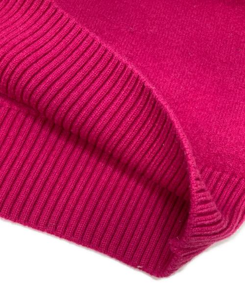 AMI Alexandre Mattiussi（アミアレクサンドルマテュッシ）AMI Alexandre Mattiussi (アミアレクサンドルマテュッシ) オーバーサイズ ハートロゴ クルーネックセーター ショッキングピンク サイズ:Lの古着・服飾アイテム